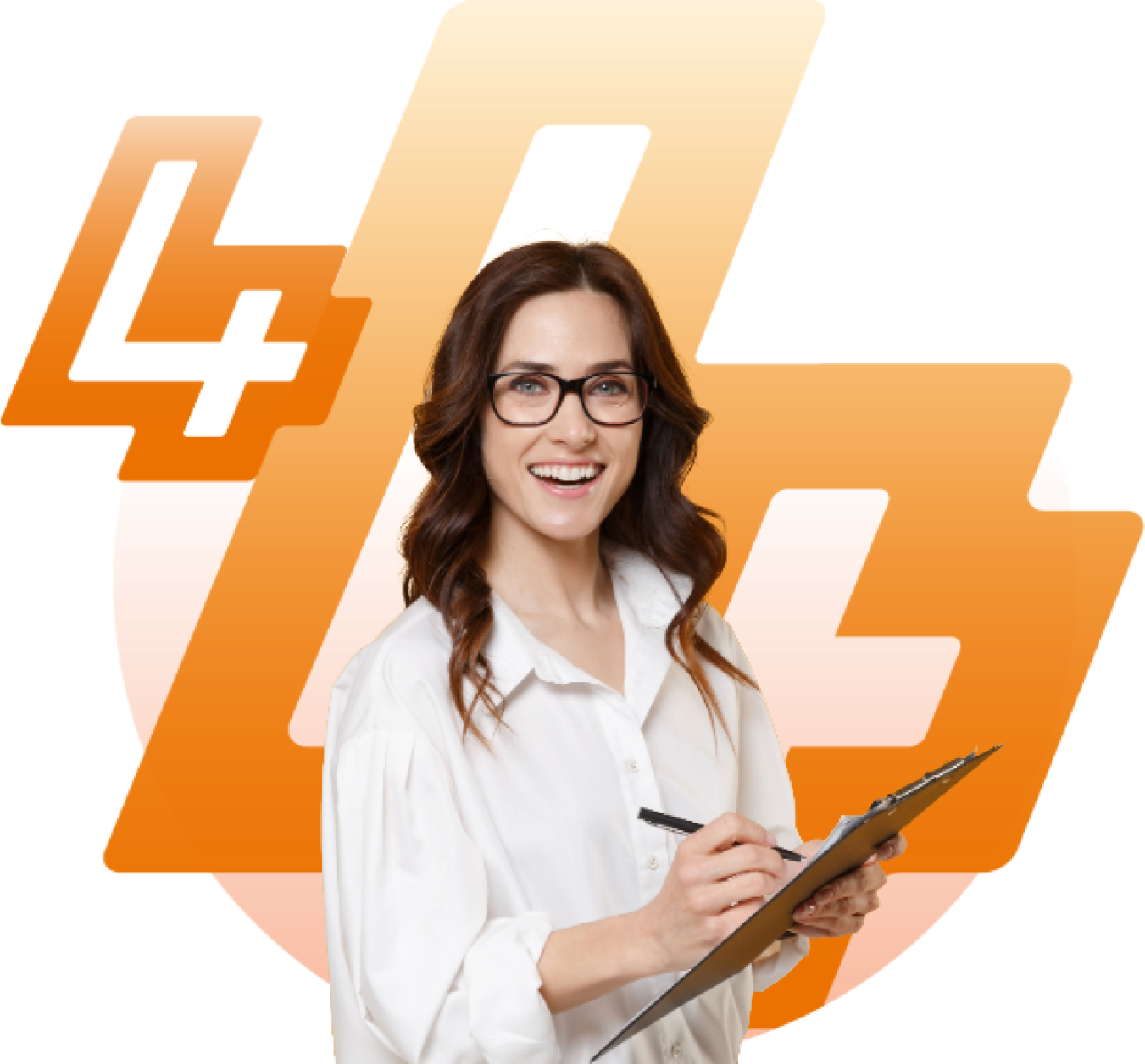 Cutout Woman Orange